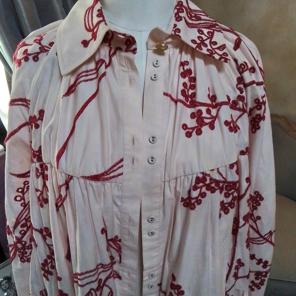 RARE! NWOT Aje Resort '20 "Mimosa" broderie smock dress, Size 14 - Picture 3 of 15